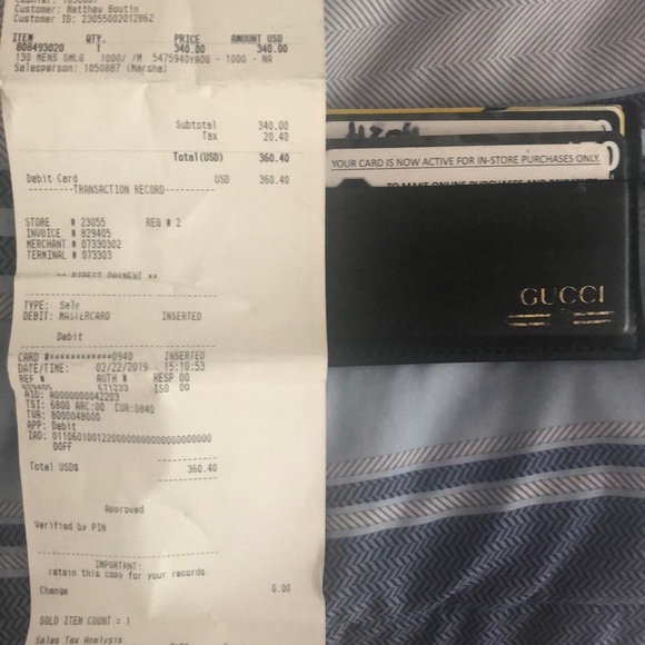 Gucci Wallet/ Moneyclip/ Cardholder - Picture 3 of 5
